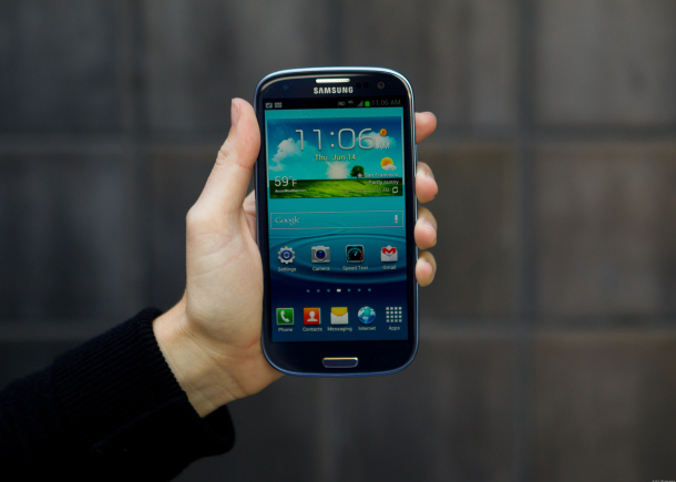 The Samsung Galaxy S3.